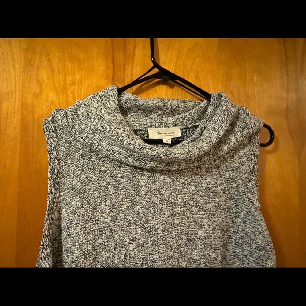 Sleeveless Cowlneck sweater- two by Vincent Coumo